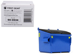 First Gear 90-0534  Refuse Trash Bin Blue 1/34 Diecast Model