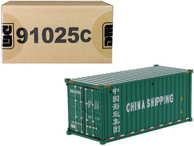 Diecast Masters 91025C  20"' Dry Goods Sea Container "China Shipping" Green "Transport Series" 1/50 Model