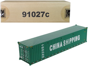 Diecast Masters 91027C  40"' Dry Goods Sea Container "China Shipping" Green "Transport Series" 1/50 Model