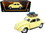 Road Signature 92078y  1967 Volkswagen Beetle with Roof Rack and Luggage Yellow 1/18 Diecast Model Car