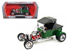 Road Signature 1923 Ford T-Bucket Soft Top Green with Black Top 1/18 Diecast Model Car