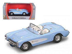 Road Signature 94209bl  1957 Chevrolet Corvette Blue 1/43 Diecast Model Car