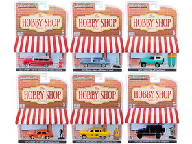 Greenlight 97070SET  "The Hobby Shop" Set of 6 pieces Series 7 1/64 Diecast Model Cars