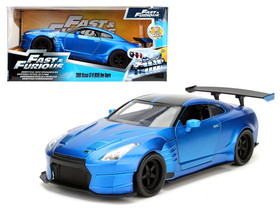 Jada 98271  Brian"'s 2009 Nissan GTR R35 Blue Ben Sopra "Fast & Furious" Movie 1/24 Diecast Model Car