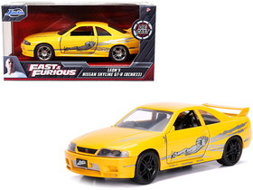 Jada 99515  Leon"'s Nissan Skyline GT-R (BCNR33) Yellow Metallic with Graphics "Fast & Furious" Series 1/32 Diecast Model Car