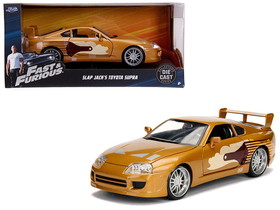 Jada 99540  Slap Jack"'s Toyota Supra Gold "Fast & Furious" Movie 1/24 Diecast Model Car