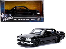 Jada 99602  Brian"'s Nissan Skyline 2000 GT-R (KPGC10) Black "Fast & Furious" Movie 1/32 Diecast Model Car