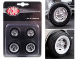 Acme A1805013W  Chrome Salt Flat Wheel and Tire Set of 4 pieces from 
