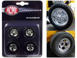Acme A1805015W  Chrome Drag Wheel and Tire Set of 4 pieces from 