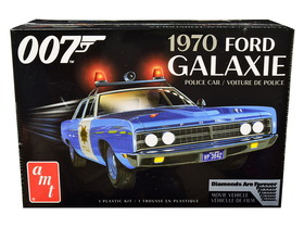 AMT AMT1172M  Skill 2 Model Kit 1970 Ford Galaxie Police Car "Las Vegas Metropolitan Police Dept" "Diamonds Are Forever" (1971) Movie (7th in the James Bond 007 Series) 1/25 Scale Model