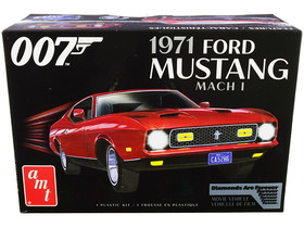 AMT AMT1187M  Skill 2 Model Kit 1971 Ford Mustang Mach 1 (James Bond 007) "Diamonds are Forever" (1971) Movie 1/25 Scale Model