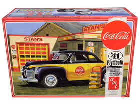 AMT AMT1197M  Skill 3 Model Kit 1941 Plymouth Coupe with 4 Bottle Crates "Coca-Cola" 1/25 Scale Model