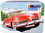 AMT AMT1251  Skill 2 Model Kit 1953 Studebaker Starliner with "USPS" (United States Postal Service) Themed Collectible Tin Box 3-In-1 Kit 1/25 Scale Model