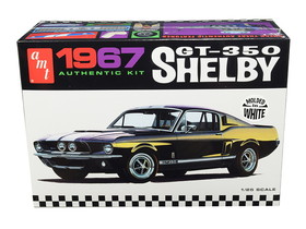 AMT AMT800  Skill 2 Model Kit 1967 Ford Mustang Shelby GT350 White 1/25 Scale Model