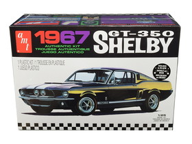 AMT AMT834M  Skill 2 Model Kit 1967 Ford Mustang Shelby GT350 Black 1/25 Scale Model