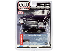 Autoworld CP7667  1970 Chevrolet Impala Sport Coupe Black "Custom Lowriders" Limited Edition to 4800 pieces Worldwide 1/64 Diecast Model Car