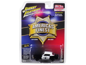 Johnny Lightning JLCP7025  1970 Chevrolet Camaro Z28 California Highway Patrol (CHP) Black and White "America"'s Finest" Limited Edition to 3600 pieces Worldwide 1/64 Diecast Model Car