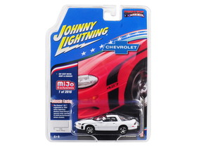 Johnny Lightning JLCP7139  2002 Chevrolet Camaro ZL1 427 Arctic White with Black Stripes "Muscle Cars USA" Limited Edition to 2016 pieces Worldwide 1/64 Diecast Model Car