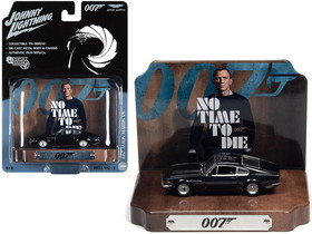 Johnny Lightning JLDR014-JLSP119 1987 Aston Martin V8 Cumberland Gray with Collectible Tin Display 007 (James Bond) No Time to Die (2021) Movie (25th in the James Bond Series) 1/64 Diecast Model Car