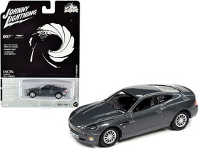 Johnny Lightning JLPC001-JLSP096  2002 Aston Martin V12 Vanquish Gray Metallic (James Bond 007) "Die Another Day" (2002) Movie "Pop Culture" Series 1/64 Diecast Model Car