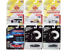 Johnny Lightning Pop Culture 2020 Set of 6 Cars Release 1 1/64 Diecast Model Cars