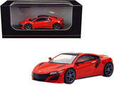 Kyosho KS07066A1  Honda NSX RHD (Right Hand Drive) Red with Black Top 1/64 Diecast Model Car