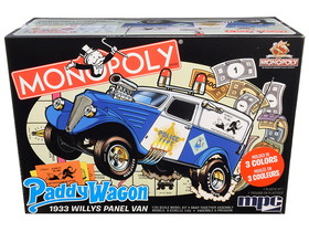 MPC MPC924M  Skill 2 Snap Model Kit 1933 Willys Panel Paddy Wagon Police Van "Monopoly" "85th Anniversary" 1/25 Scale Model