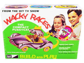 MPC MPC934  Skill 2 Snap Model Kit The Compact Pussycat with Penelope Pitstop Figurine "Wacky Races" (1968) TV Series 1/25 Scale Model