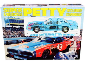 MPC MPC938  Skill 3 Model Kit 1973 Dodge Charger Richard Petty 1/16 Scale Model