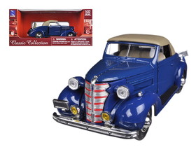 New Ray NR55043  1938 Chevrolet Master Convertible Blue 1/32 Diecast Model Car