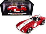 Shelby Collectibles SC122-1  1965 Shelby Cobra 427 S/C Red with White Stripes with Printed Carroll Shelby