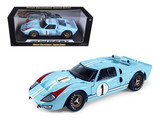 Shelby Collectibles SC411  1966 Ford GT 40 MK II RHD (Right Hand Drive) #1 Light Blue Miles - Hulme Le Mans 1/18 Diecast Model Car