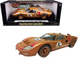 Shelby Collectibles SC430  1966 Ford GT-40 MK II #5 Gold After Race (Dirty Version) 1/18 Diecast Model Car
