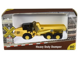 Classic Metal Works TC101B  Heavy Duty Dumper Truck Yellow "TraxSide Collection" 1/87 (HO) Scale Diecast Model