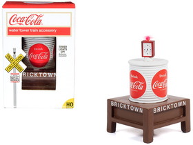 Classic Metal Works TC115  "Coca-Cola" Water Tower with Light "Bricktown" for 1/87 (HO) Scale Models