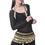 BellyLady Women Tribal Sheer Stretchy Long Sleeve Belly Dance Yoga Top