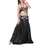 BellyLady Belly Dancing Solid Color Satin Maxi Skirt With Side Slits