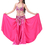BellyLady Belly Dancing Solid Color Satin Maxi Skirt With Side Slits