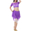BellyLady Belly Dance Costumes, Off-shoulder Cropped Sheer Top  & Skirt Set