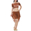 BellyLady Belly Dance Costumes, Off-shoulder Cropped Sheer Top  & Skirt Set