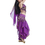 BellyLady Gypsy Belly Dance Costume, Halter Bra/Harem Pants/Hip Scarf/Veil