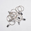 Aspire 24 Pcs Metal Curtain Rings With Clips, 50mm, 1.96 inch