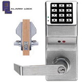 Alarm Lock Dl5200 - Trilogy Cylindrical Double-Sided Keypad Lever Lock Set In Satin Chrome