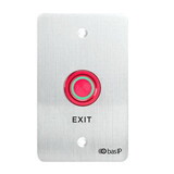 BAS-IP Sh-45E-Silver Stainless Steel Exit Push Button -Silver