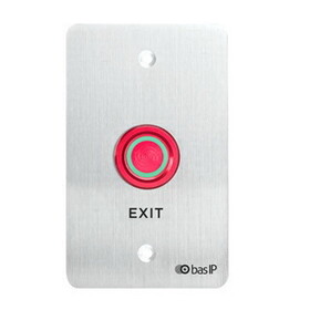 BAS-IP Sh-45E-Silver Stainless Steel Exit Push Button -Silver