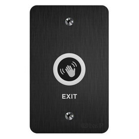 BAS-IP Sh-45Te-Black Touch-Free Stainless-Steel Exit Button
