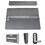 LockeyUSA Ps61S - Silver 24" Panic Shield Safety Kit W/ Pb1100 Panic Bar And 285P Keypad, Price/Each