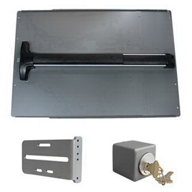 LockeyUSA Ps52B - Standard Panic Shield Safety Kit With Detex V-40 In Black