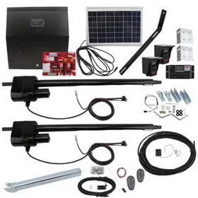 US Automatic 020075 - Patriot Ii Solar-Charged Dual Swing Gate Operator Kit