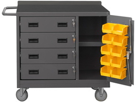 Durham 2211-DLP-RM-10B-95 16 Gauge Mobile Bench Cabinets 